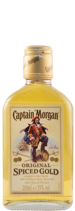 Flask Rum Captain Morgan Spiced Gold 20cl