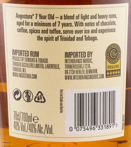 Rum Angostura Dark 7 years