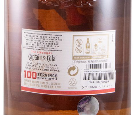 Rum Captain Morgan Spiced Gold w/Doser 3L