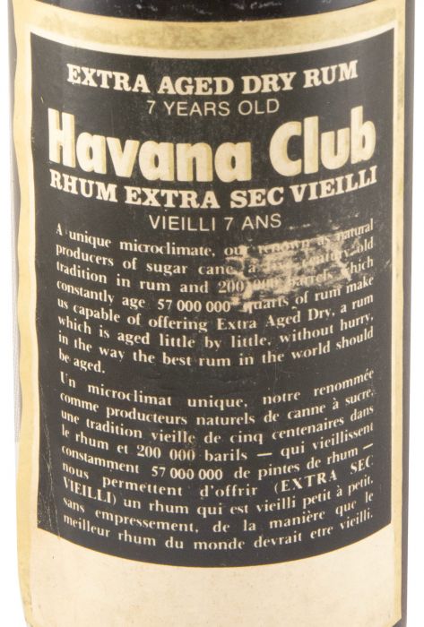 Rum Havana Club Extra Aged Dry 7 years (old label)