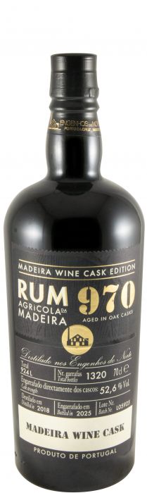 2018 Rum Agrícola da Madeira 970 Madeira Wine Cask 52.6%