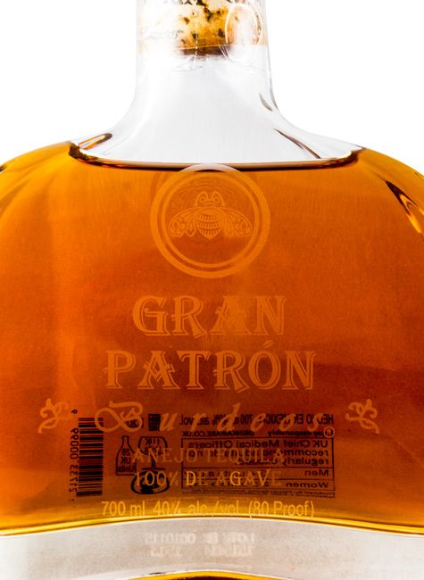 Tequila Patrón Burdeos (leather case)