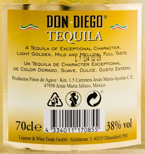 Tequila Don Diego Gold