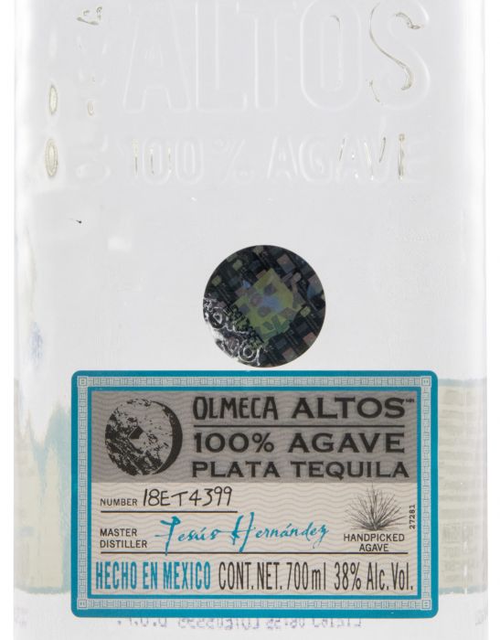 Tequila Olmeca Altos Plata 100% Agave