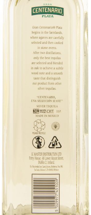 Tequila Gran Centenario Plata