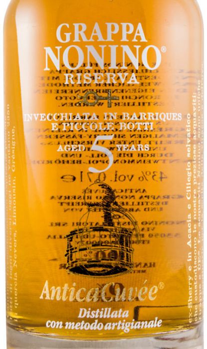 Grappa Nonino Antica Cuvée Riserva 5 anos