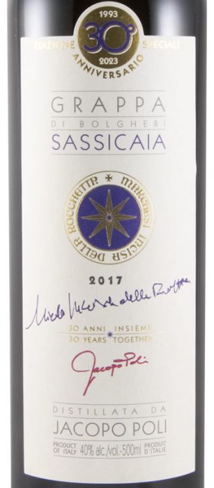 2017 Grappa Sassicaia di Bolgheri 50cl