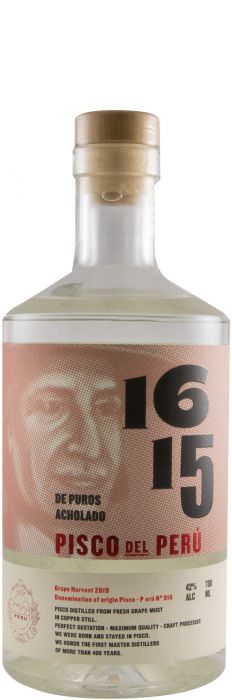 Aguardente Pisco 1615 Puro Acholado