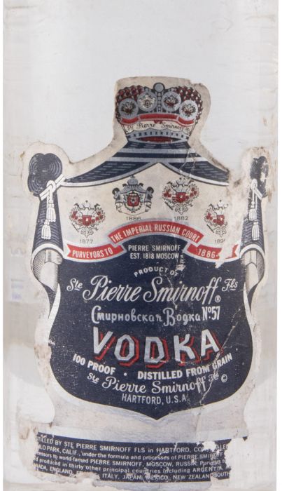 Vodka Smirnoff (garrafa antiga)