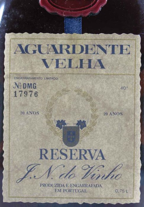 Aguardente IVV Reserva 20 anos