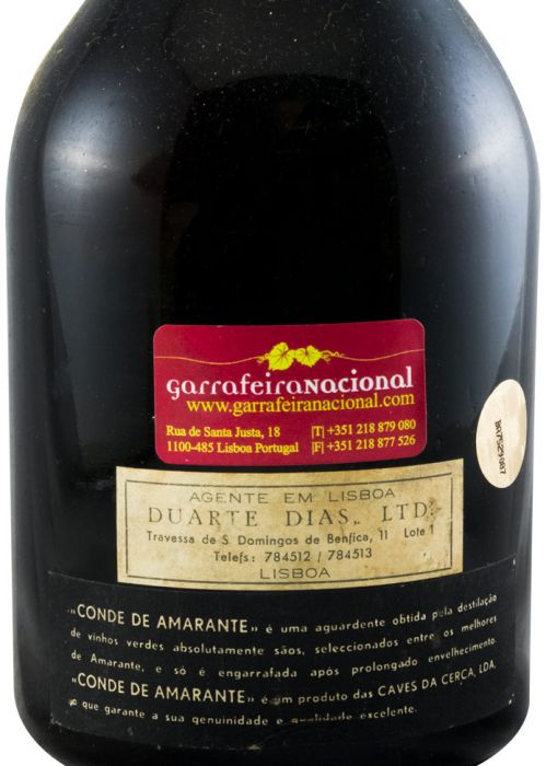 Conjunto Aguardente Conde de Amarante (garrafa antiga) 2x93cl