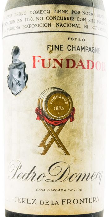 Brandy Fundador Pedro Domecq (white label)