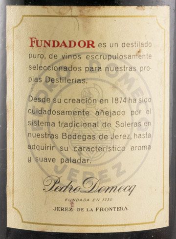 Brandy Fundador Pedro Domecq 38.6% 1L