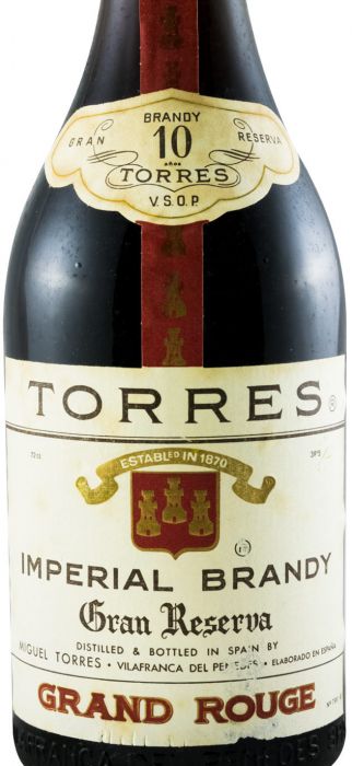 Brandy Torres 10 anos Imperial VSOP (garrafa antiga) 72cl