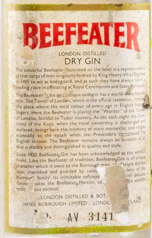 Gin Beefeater (old bottle) 75cl