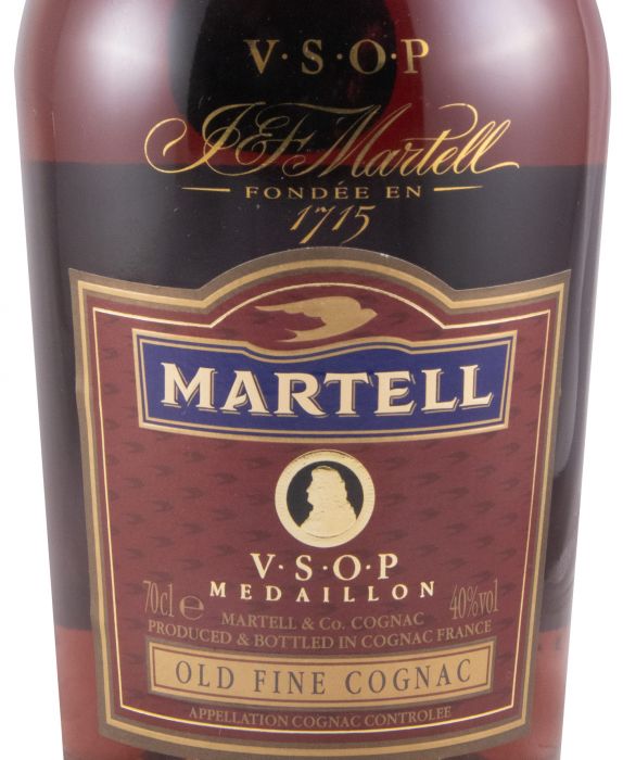 Cognac Martell VSOP Medaillon (garrafa antiga)