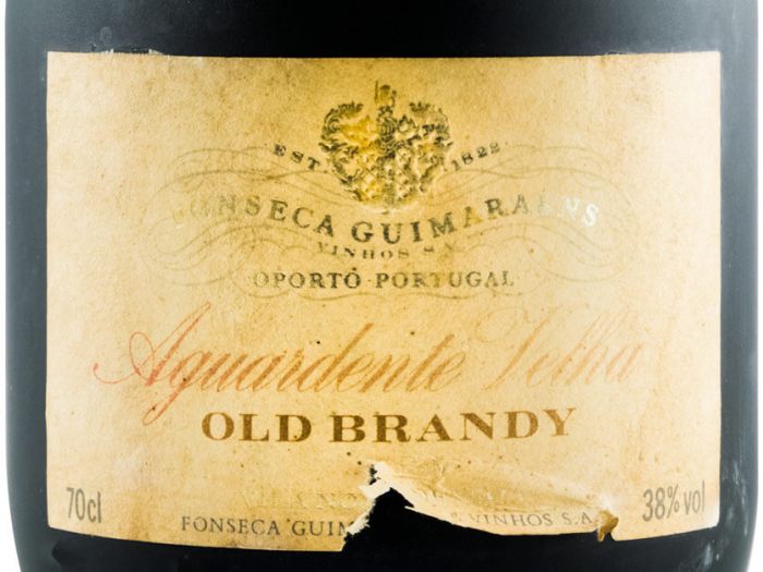 Aguardente Fonseca Guimaraens Old Brandy (rótulo danificado)