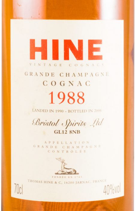 1988 Cognac Hine Grande Champagne