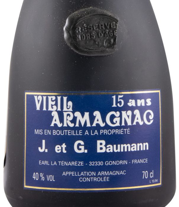 Armagnac J. et G. Baumann Vieil Armagnac Reserve Hors d'Age 15 anos