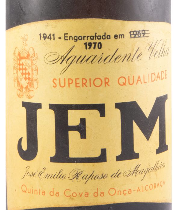 1941 Aguardente Vínica Jem Velha (engarrafado em 1970) 75cl