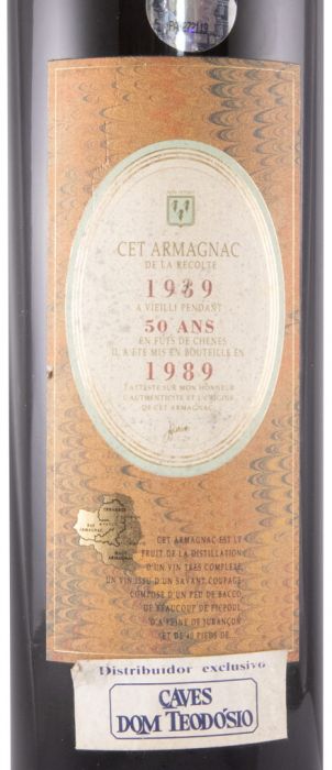 1939 Armagnac (engarrafado em 1989)