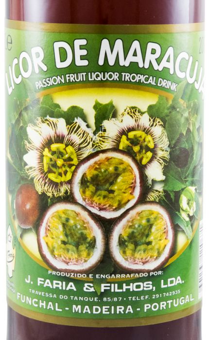 Passion Fruit Liqueur J. Faria & Filhos