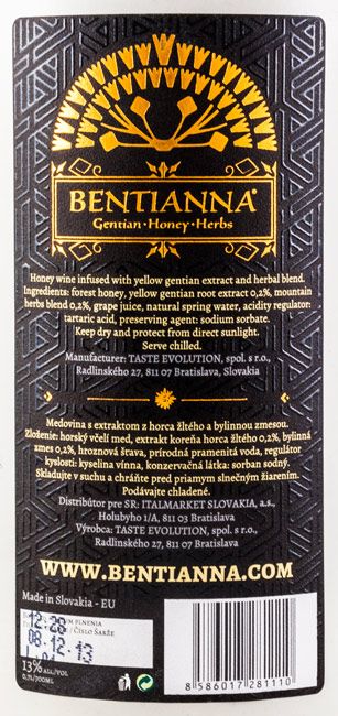 Bentianna Gentian Honey Herbs