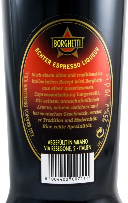 Licor Espresso Borghetti