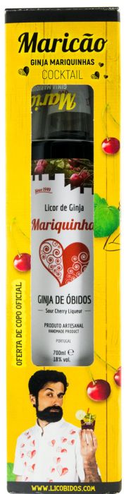 Licor de Ginja Mariquinhas c/Copo (Kit Maricão)