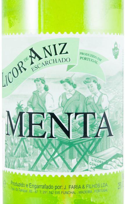 Liquor Aniz Menta w/Ramo J. Faria 1L