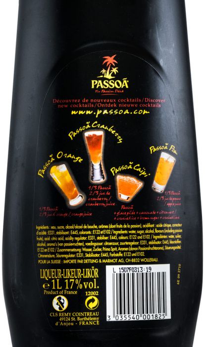Passoa Passion Fruit Liqueur 1L