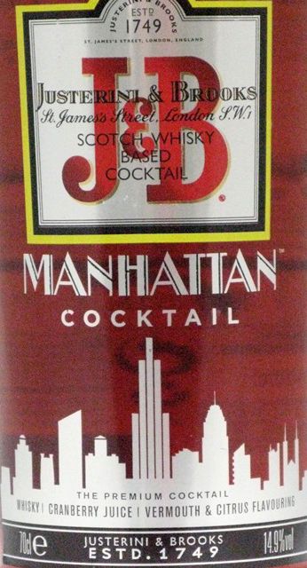 J&B Manhattan Cocktail