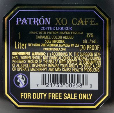 Licor de Café Patrón XO 1L