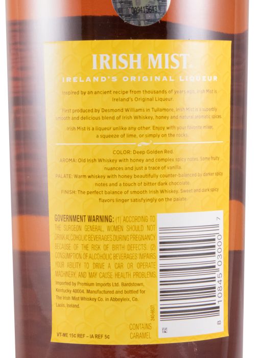 Licor de Whisky Irish Mist Honey 1L
