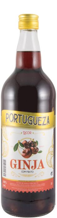 Licor de Ginja Portugueza c/Fruto 1L