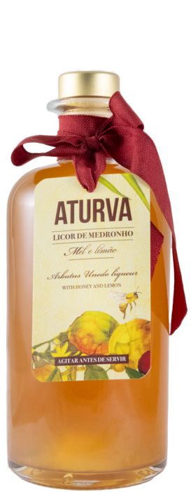 Licor de Medronho Aturva c/Mel e Limão biológico 50cl