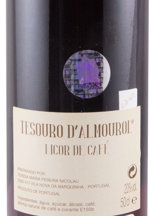 Licor de Café Tesouro d'Almourol 50cl