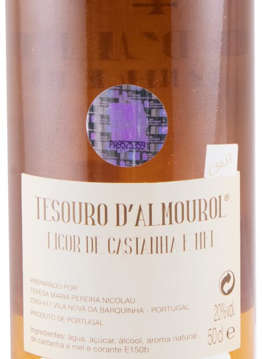 Licor de Castanha & Mel Tesouro d'Almourol 50cl