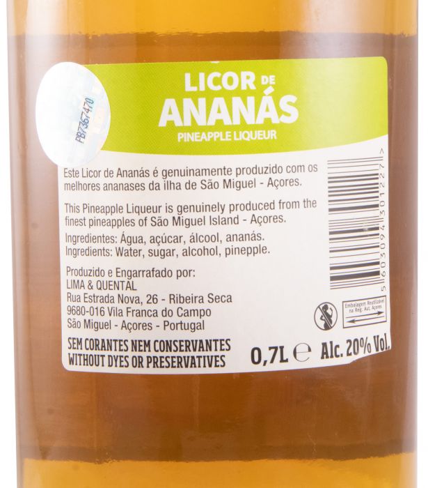Licor de Ananás Lima & Quental
