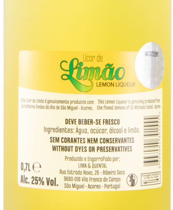 Licor de Limão Lima & Quental