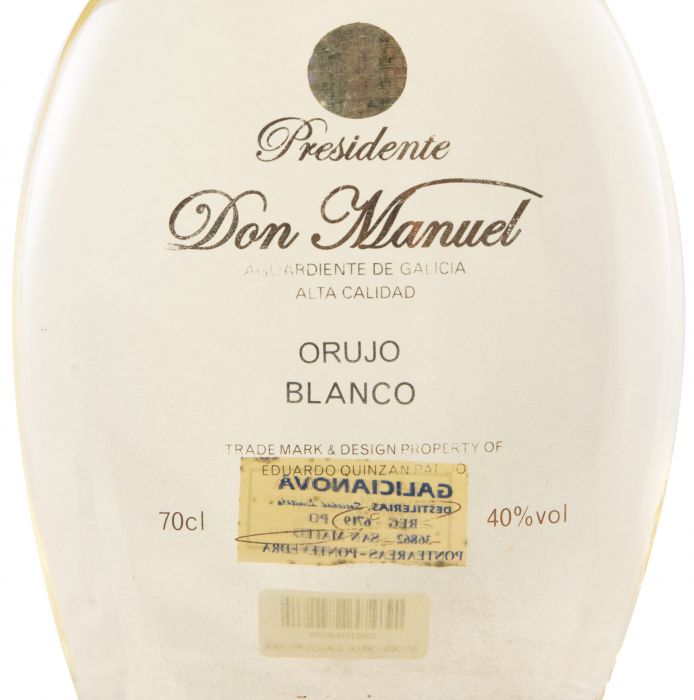 Liqueur Orujo Blanco Presidente Don Manuel