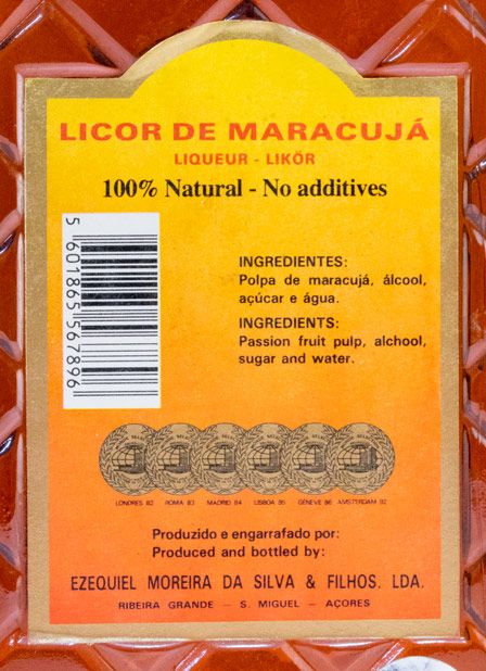 Licor de Maracujá Ezequiel (garrafa quadrada) 75cl
