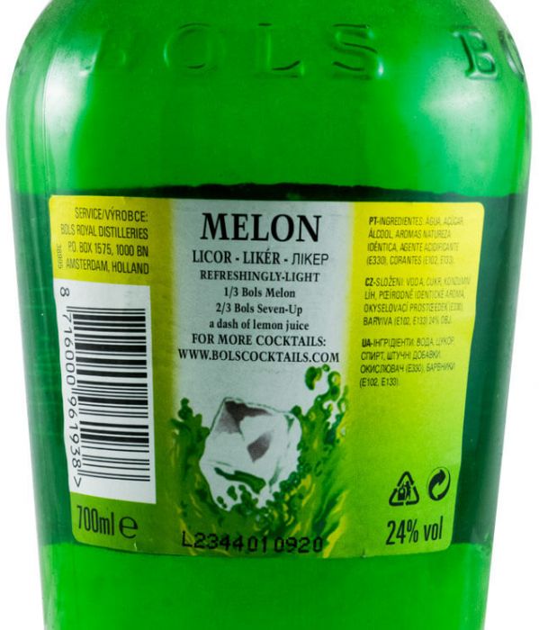 Licor de Melão Bols (garrafa antiga)
