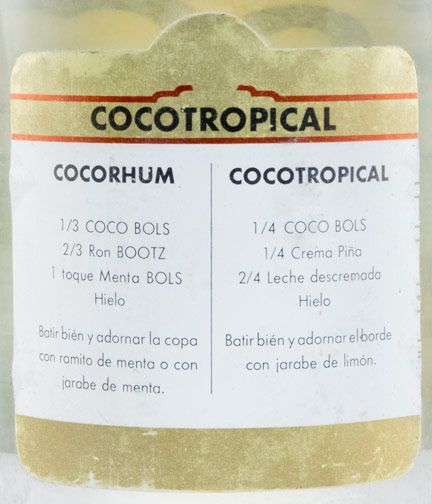 Licor de Coco Tropical Bols (rótulo branco) 75cl