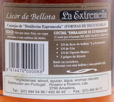 Liquor de Bellota La Extremeña