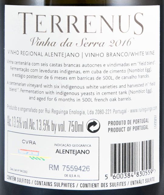 2016 Terrenus Vinha da Serra white