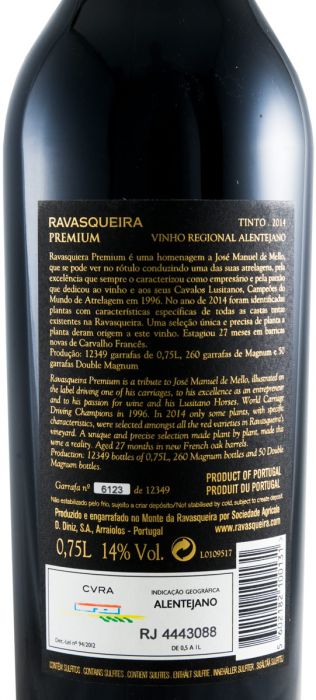 2014 Ravasqueira Premium tinto