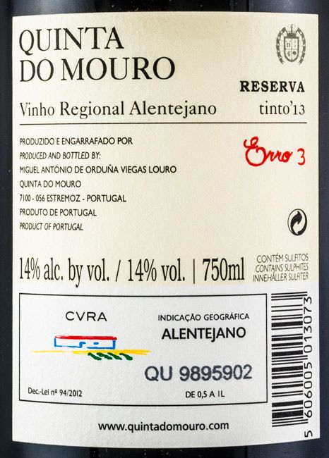 2013 Quinta do Mouro Erro 3 tinto