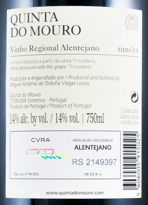2015 Quinta do Mouro Trincadeira tinto