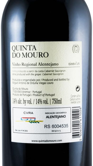 2015 Quinta do Mouro Cabernet Sauvignon tinto